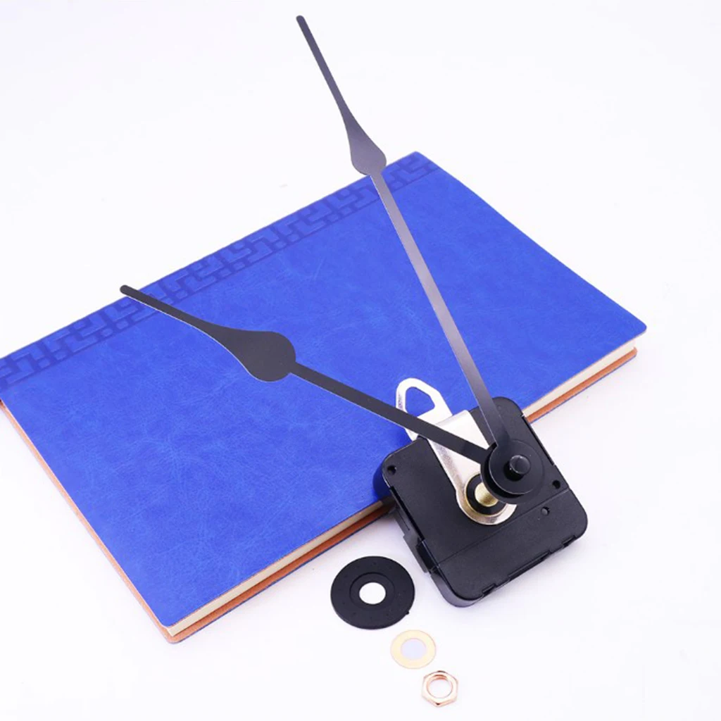 Useful Silent Large Wall Clock Quartz Clock Movement Mechanism Hands Repair Tool Part Kit DIY Black Quartz Wall Clock