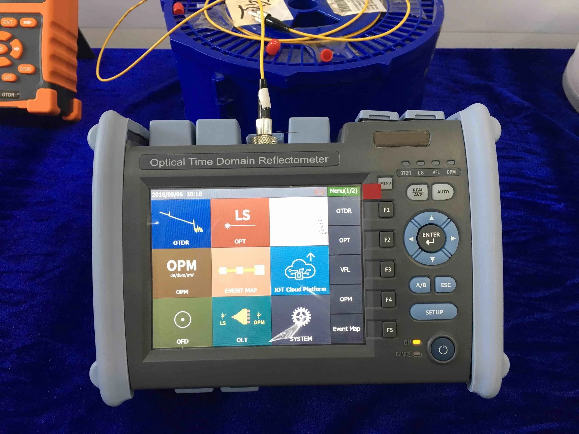Оптическая Рефлектометрия временной домен OTDR 1310/1550 нм тестер PON с источником