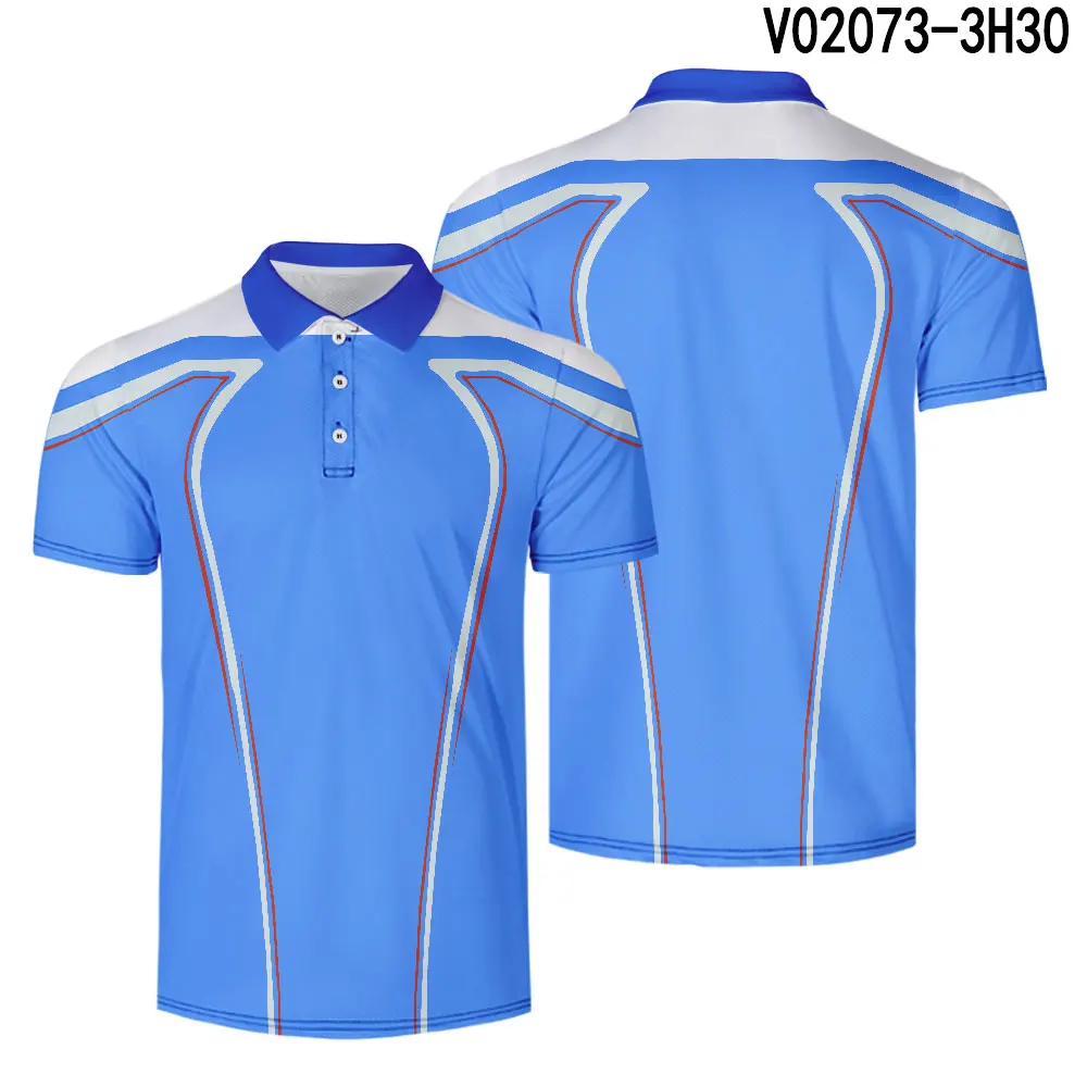 WAMNI/брендовая быстросохнущая теннисная рубашка Harajuku, Черная 3D рубашка поло, Спортивная свободная полосатая Повседневная Мужская Уличная рубашка поло, спортивный костюм - Цвет: V02173