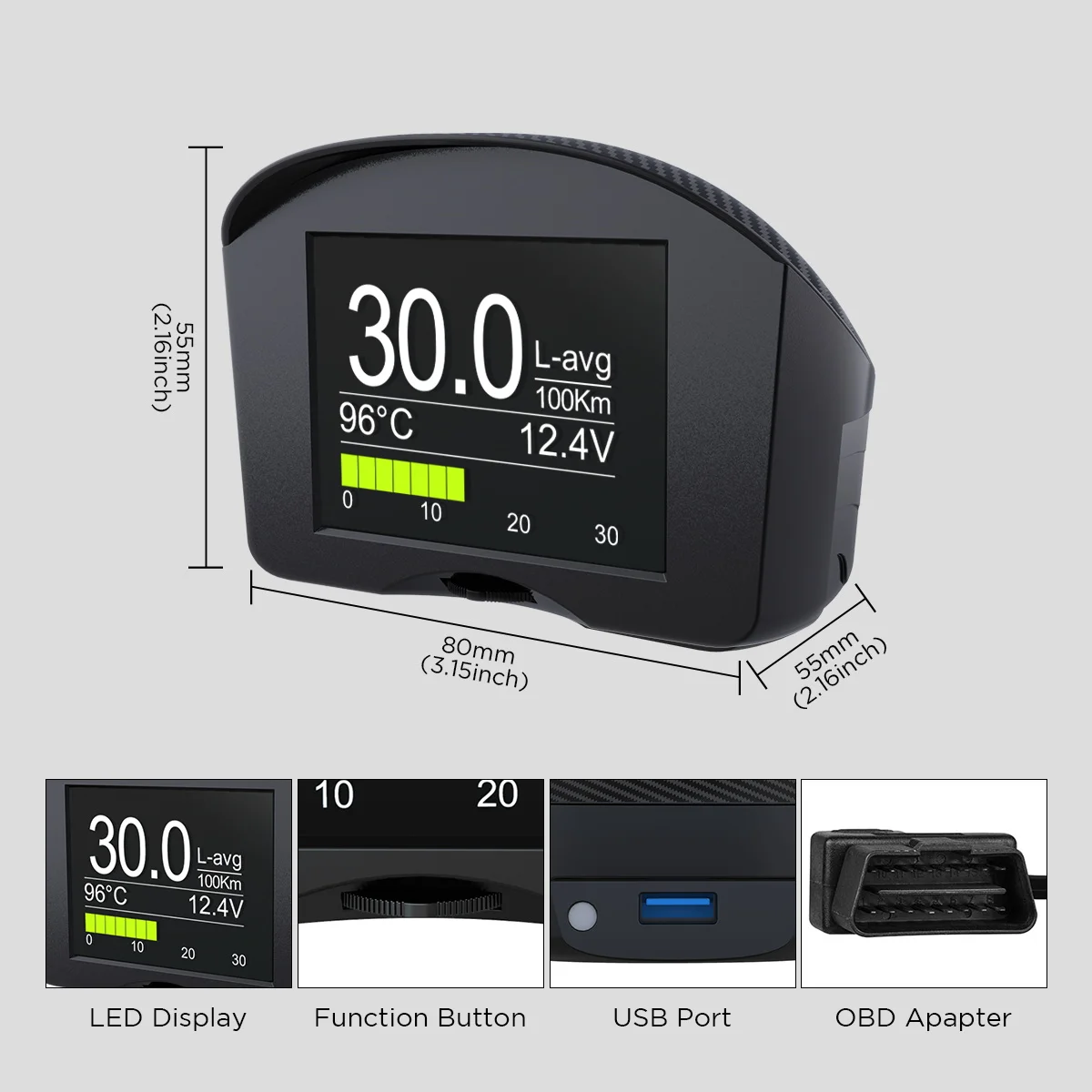 car battery charger AUTOOL X50 Plus OBD2 On-board Computer Car OBD2 Head-up Display HUD OBD Car Digital Computer Trip Display Speed Fuel Consumption automotive battery charger