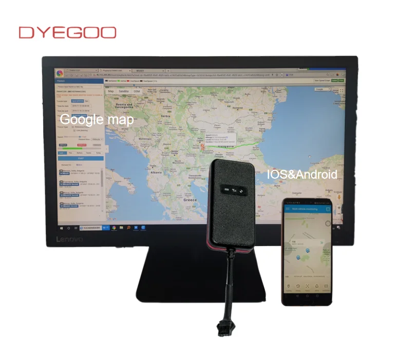 Водонепроницаемый GPS трекер AGPS GT003 для автомобиля и мотоцикла с приложением IOS