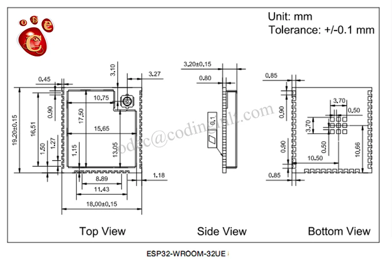 ESP32­WROOM­32UE