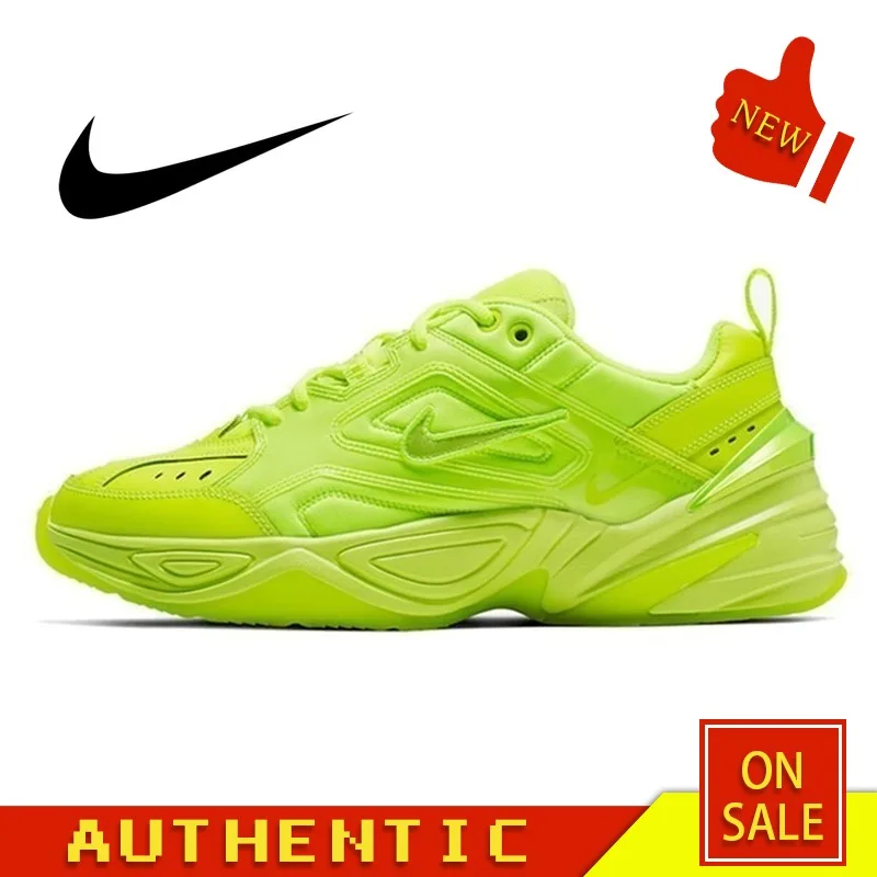 

Original Authentic Nike M2k Tekno Men's Running Shoes Fluorescent Green Comfortable Breathable Outdoor Sports New CI5749-777