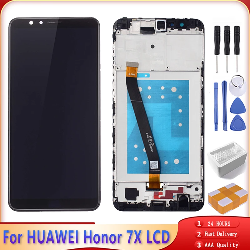5 93 &quotдля Huawei Honor 7X BND-L21 L22 L24 ЖК-дисплей сенсорный экран дигитайзер для сборки