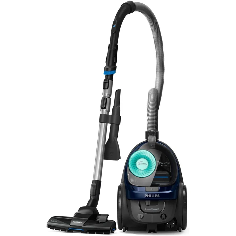Пылесос Philips PowerPro Active FC9573/01 1900Вт черный/синий