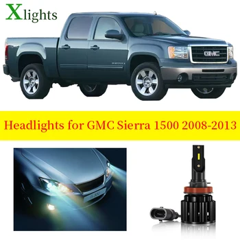 

Xlights Bulb For GMC Sierra 1500 2008 2009 2010 2011 2012 2013 Led Headlight Lamps Low High Beam Canbus Lamp Light Accessories