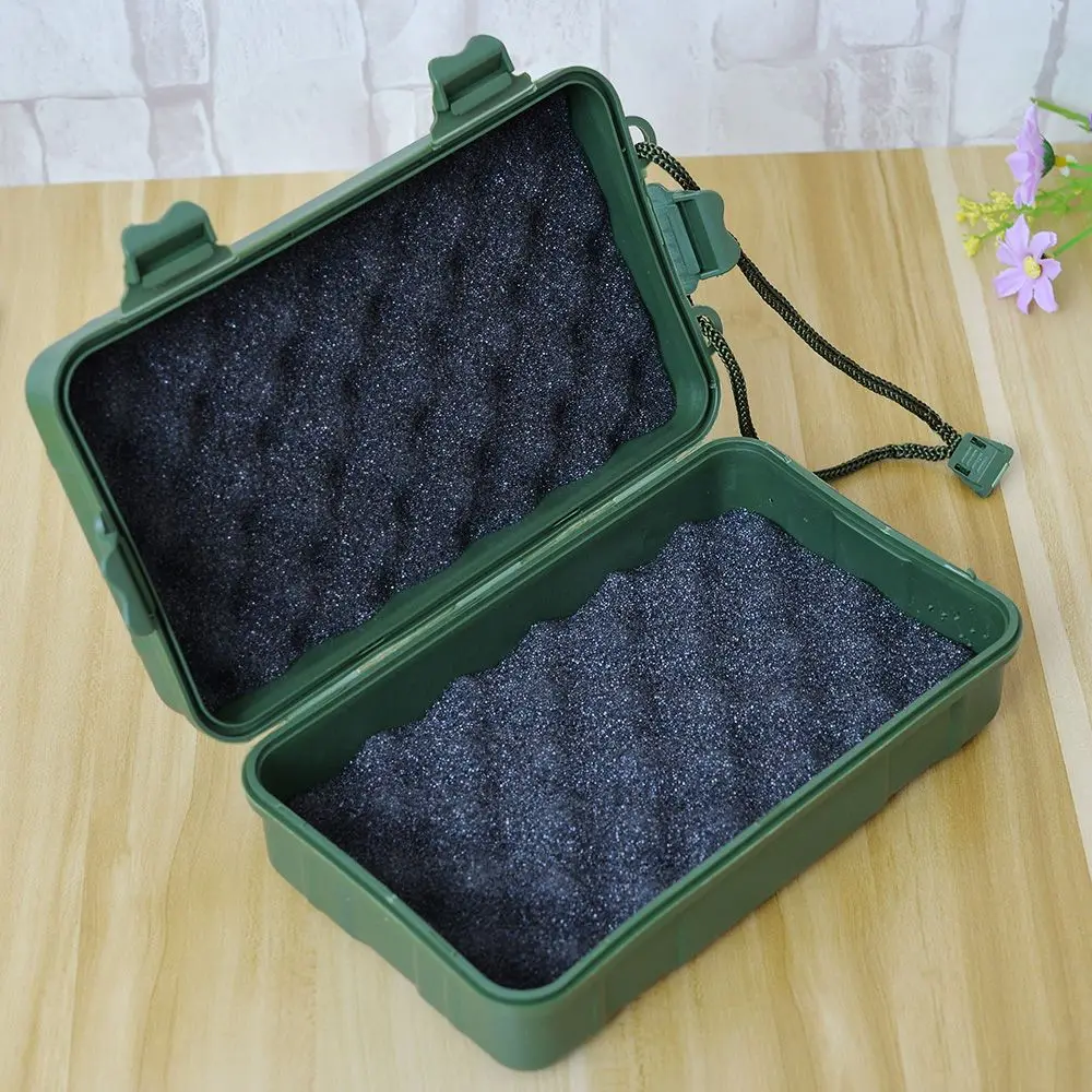 Survival Box Outdoor Sealed Box Plastic Shockproof Bins Waterproof Box Travel Storage Kit Survival Case Valuables Electronic Gadget Container