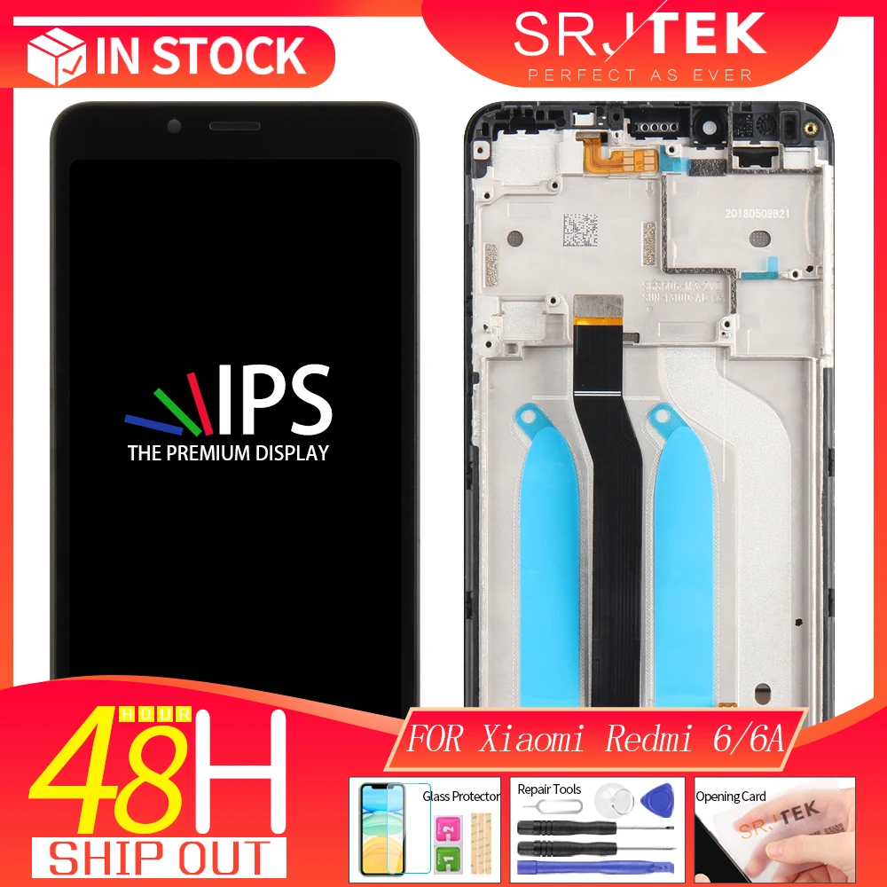 Оригинальный ЖК дисплей 5 45 дюйма для Xiaomi Redmi 6A сенсорный экран с рамкой
