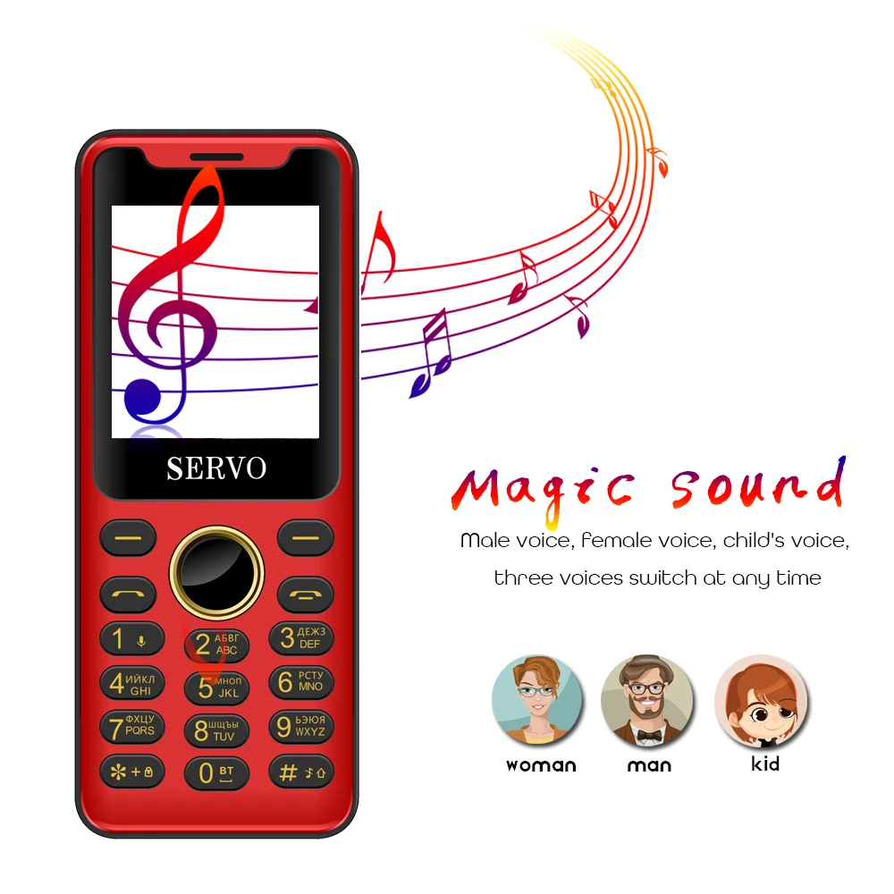 SERVO M6 Magic Voice 1 3 &quotмини сотовый телефон Bluetooth номеронабиратор с одним ключом GPRS