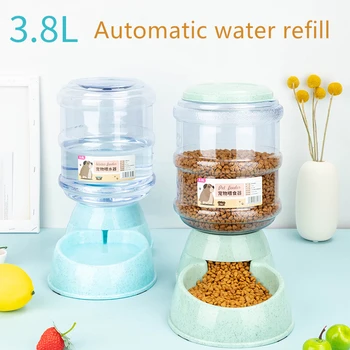 

High Capacity Automatic Cat Feeding&watering Supplies Cat Water Fountain Pet Food Bowl for Cats Labrador Dog Bowl for Large Dogs