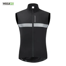WOSAWE zimowa kamizelka kolarska polar rozgrzewka wiatroszczelna kamizelka Road MTB Bike Riding narciarstwo kamizelka odblaskowa kurtka rowerowa