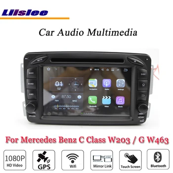 شراءLiislee سيارة أندرويد الوسائط المتعددة لمرسيدس بنز C الفئة W203 / G W463 2000 ~ 2012 راديو السيارة ستيريو لتحديد المواقع خريطة نظام الملاحة نافي
