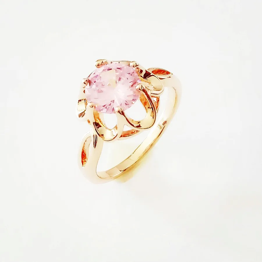 Женское кольцо из розового золота 585 пробы модные ювелирные изделия свадебные