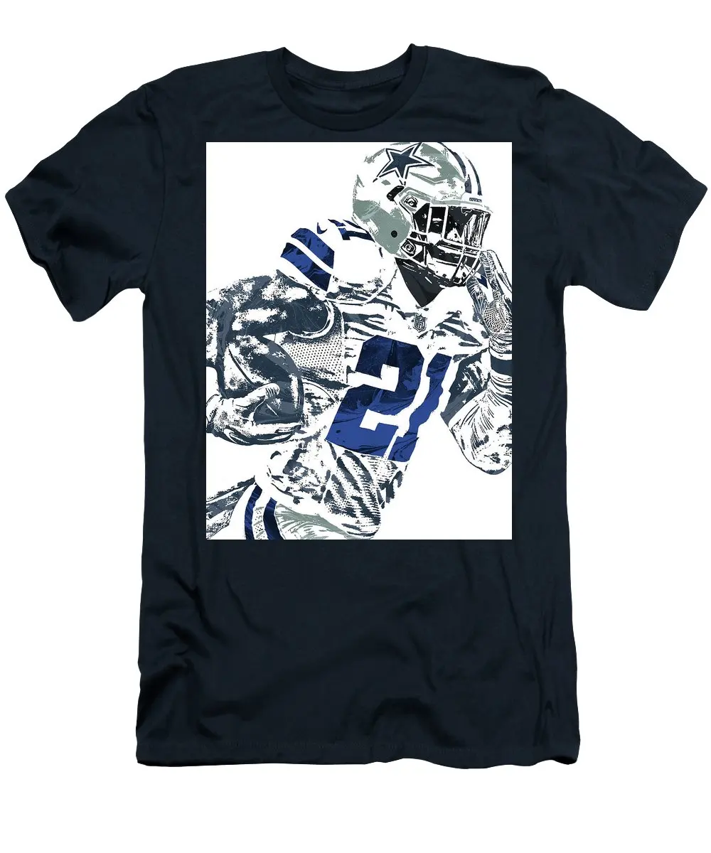 Ezekiel Elliott Harajuku уличная рубашка мужская пиксель арт 6 Мужская футболка| |