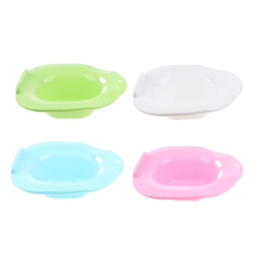 Portable Plastic Bidet Comfortable Hemorrhoids Patient Sitz Bath Toilet Bidet Hip Bath Tub