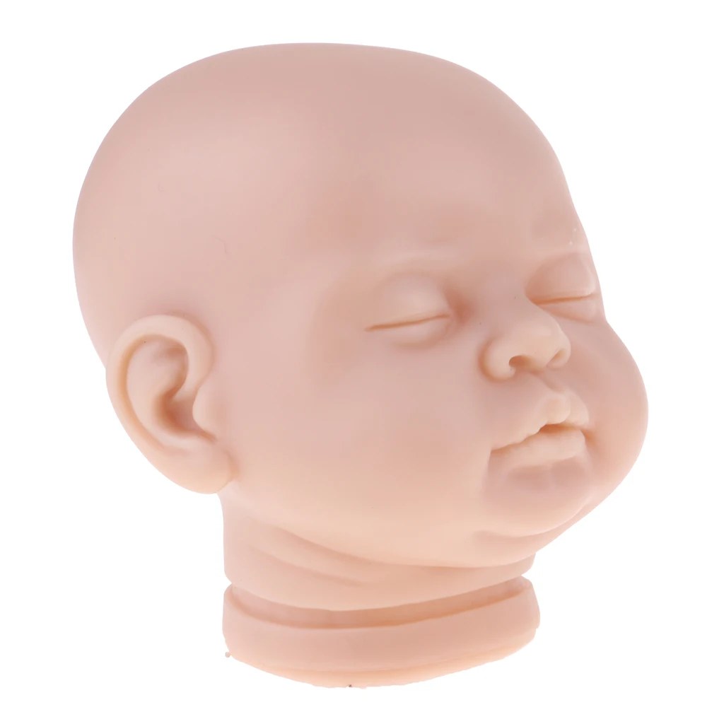 

Real Touch 22 inch Reborn Silicone Head Sculpt Newborn Awake Baby Doll Replacement Part Unpainted