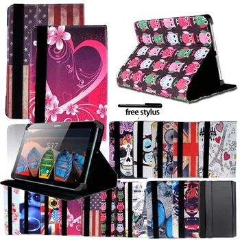 

Multicolor Foldable Leather Stand Cover Case for 7 / 8 Inch Lenovo Miix / Smart Tab / Tab M8 Tablet Case+pen Tablet Accessories