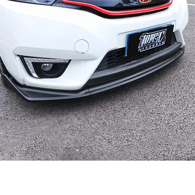 CEYUSOT для Honda Fit Jazz автомобильный передний бампер для губ комплект диффузор дефлектор спойлер сплиттер для губ Джаз спойлер