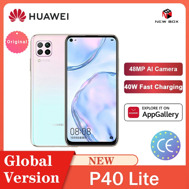 Huawei Hisilicon Kirin 810 Octa Core P40 Lite 6Gb 128Gb Smartphone 48MP Ai Camera 6.4 Fhd Scherm 40W Qc الهاتف الخلوي Celular