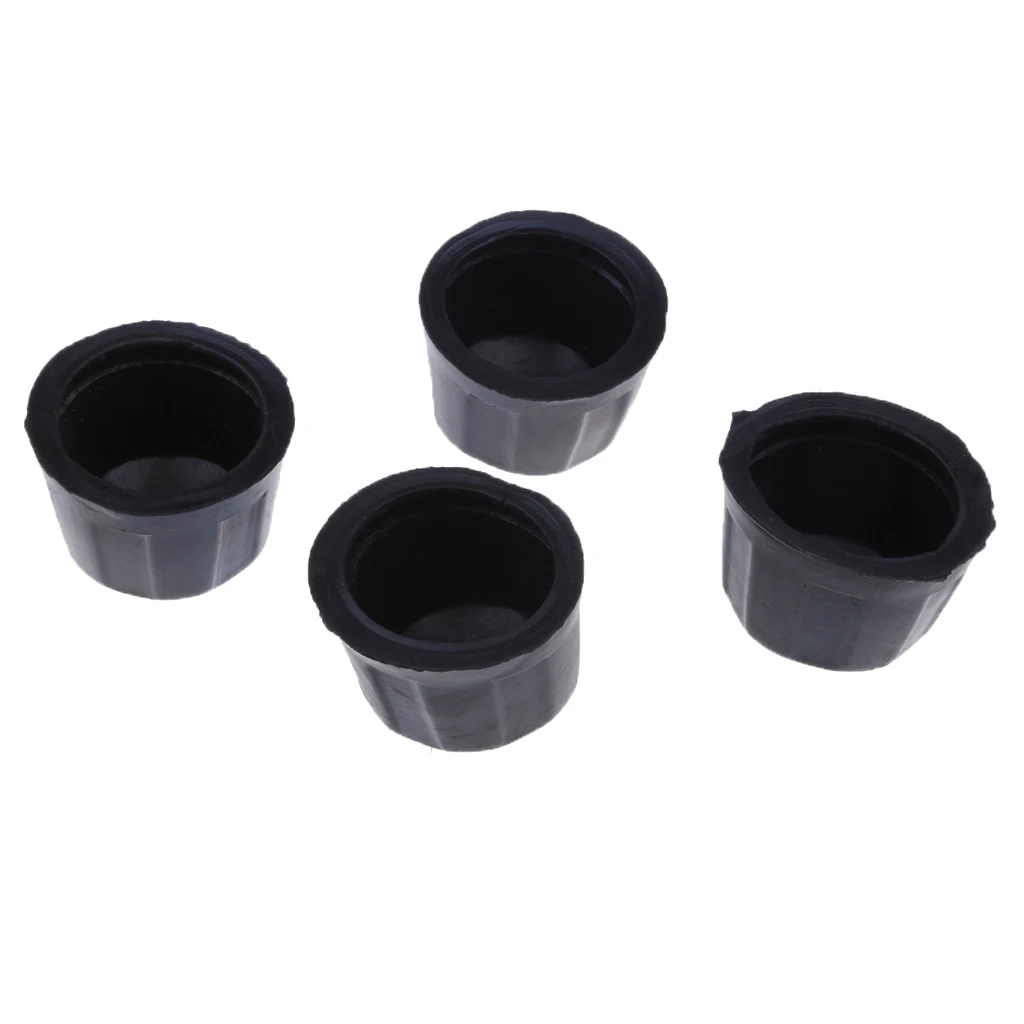4Pcs Rubber Dust Cover Caps for 50CC 70CC 110CC 125CC Quad Bike ATV (Black)