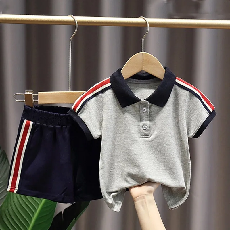 

Baby Boys 2pcs Clothing Sets Summer Infant Cotton T-shirts Shorts Tracksuits For Boys Toddler Sports Suit 2023 Outfits Costume