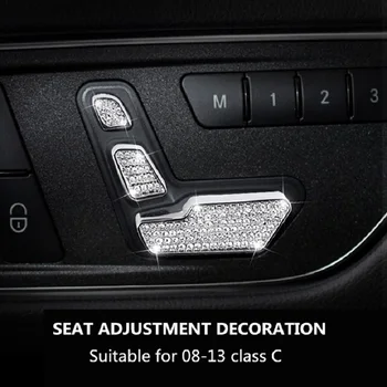 

1 pc Diamond car stickers of Car interior control decorative for Mercedes-Benz old C-class C180 C200 C260 C300 modified interior