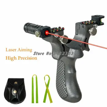 

Laser Slingshot Hunting Catapult Kits & Sling shot Bag Professional Hunting