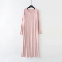 Winter Nightdress Women Modal Cotton Long Sleeve Nightgown Comfortable Loose Sleepwear Spring Autumn Night Shirt Female Dresses - Image 4