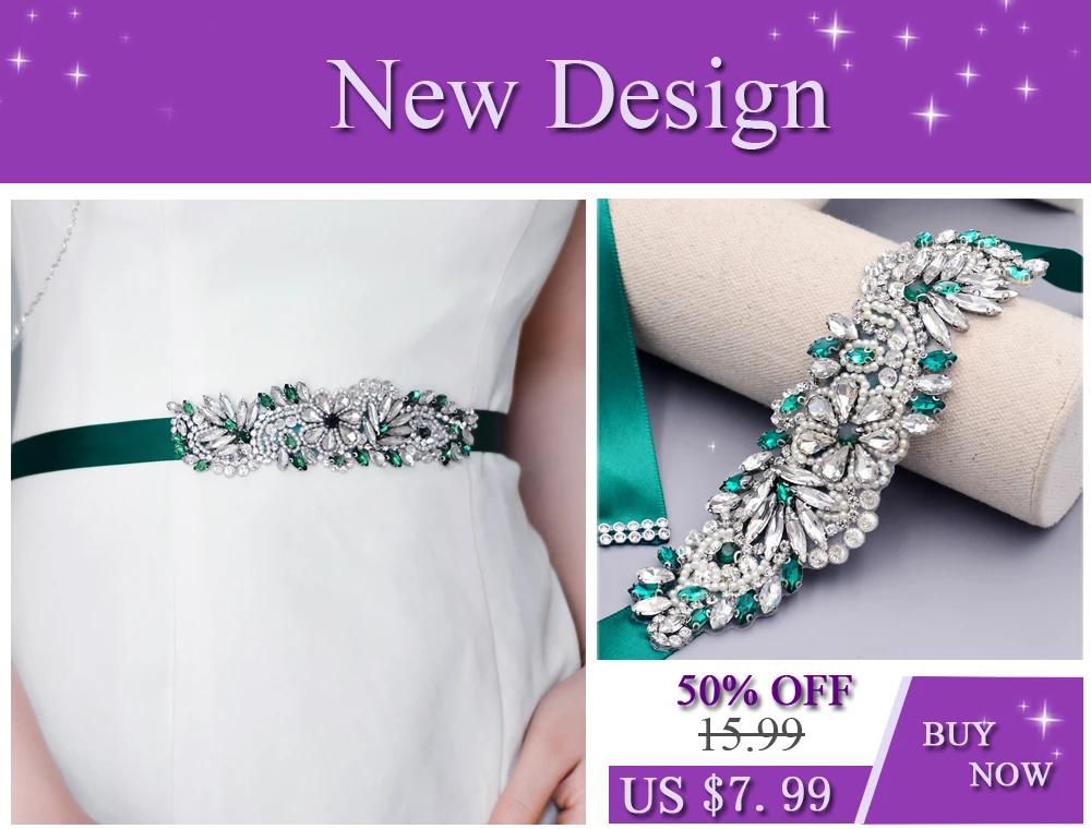 TOPQUEEN S01 Rhinestone Women's Belt Bride Belts Bridal Sashes Wedding Accessories Belts For Evening Party Prom Gown Dress