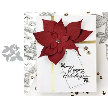 

JC 4 Pcs Leaves Metal Cutting Dies DIY for Scrapbooking Handmade Paper Card Make Stencil Craft Mold Mould Model Decor New Design