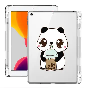 

For ipad Air 3 10.5 Case Tablet Cover Cute Panda For ipad 7th generation With Pencil Holder ipad pro 11 Case 2020 ipad Mini Case