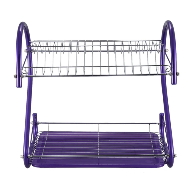 purple dish rack