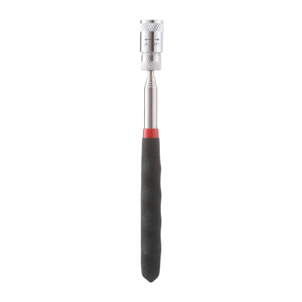 Bolígrafo magnético de mano telescópico, herramienta de recogida con LED, extensible, puntero, tuercas, pernos, alcance