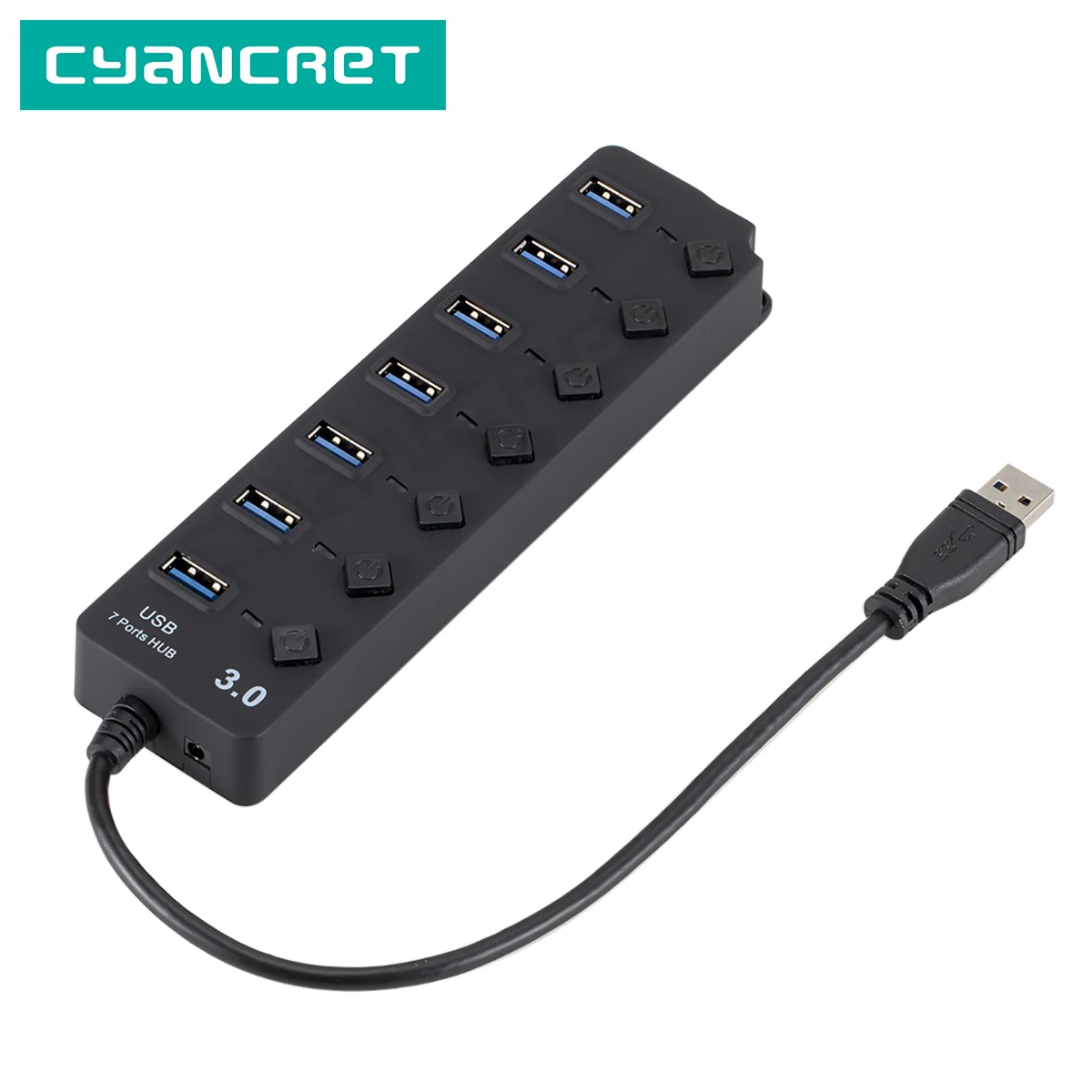 Концентратор USB 3 0 обеспечивает 4 или 7 портов с независимым переключателем