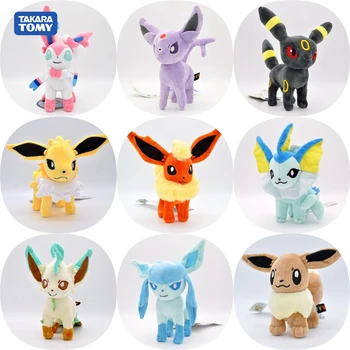 

Wholesale 9pcs/Set Pokemon Figures Eevee Flareon Vaporeon Jolteon Umbreon Espeon Glaceon Leafeon Sylveon Plush Stuffed Doll Toy