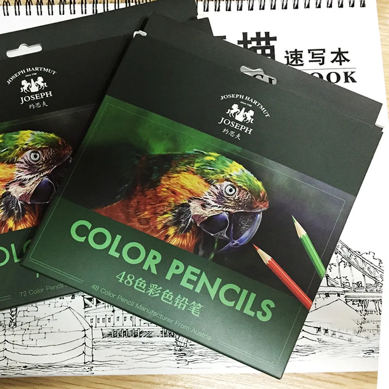 

12/18/24/36/48/72Color Wooded Color Pencil for Kids Painting Oil Color Pencil Lapis De Cor Sketch Color Pencil Art Supplies
