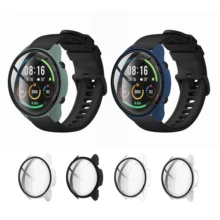 Custodia protettiva in vetro per schermo rigido con cornice protettiva per Xiaomi Mi Watch Color versione sportiva Smart Watch Cover protettiva per paraurti