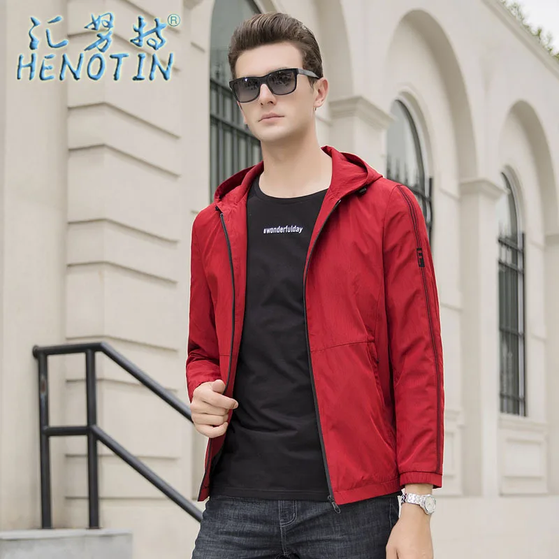 

Sink Knut New Style Men'S Wear Youth Spring Hooded Short Casual Genuine Product Jacket Windproof Jacket Trend