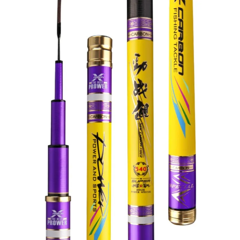 Canna Da Pesca 12H Super Hard Power 3.6M-10M Telescopica Wedkarstwo Olta Vara De Pesca 19 Tonalità Tilapia Pesca Canne A Peche