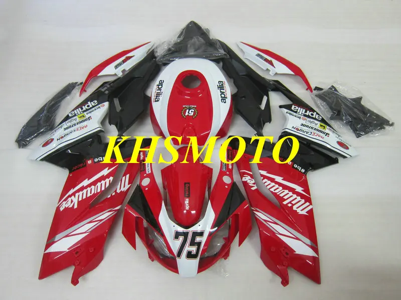 Набор обтекателей для Aprilia RS125 07 08 09 10 11 RS 125 2007 2008 2009 2011 ABS белый красный набор +