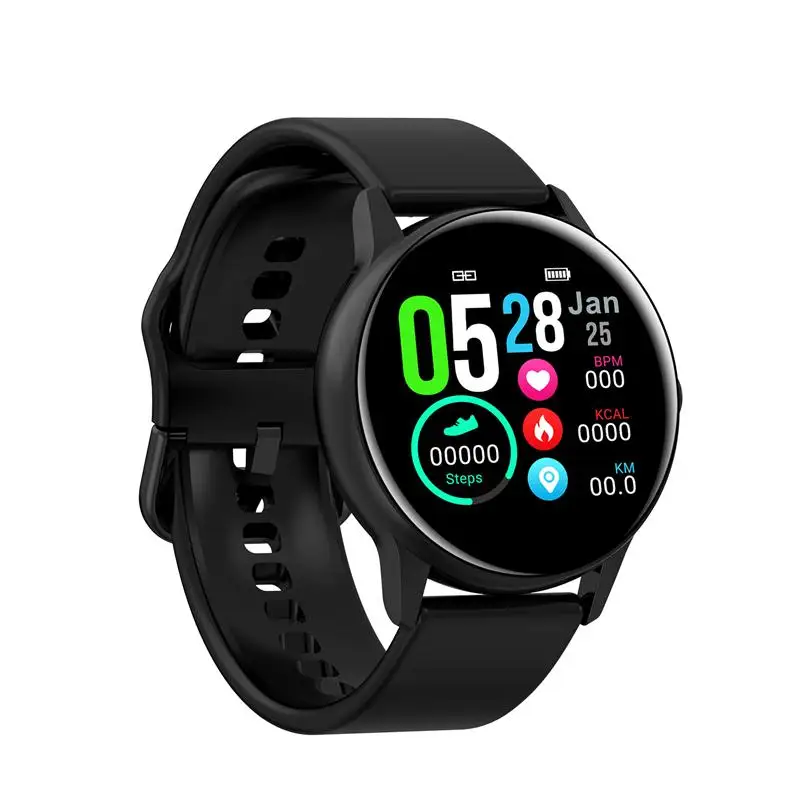 696 DT88 Смарт-часы женские 1,22 дюймов цветной экран женское устройство монитор сердечного ритма спортивные умные часы водонепроницаемые носимые - Цвет: Black