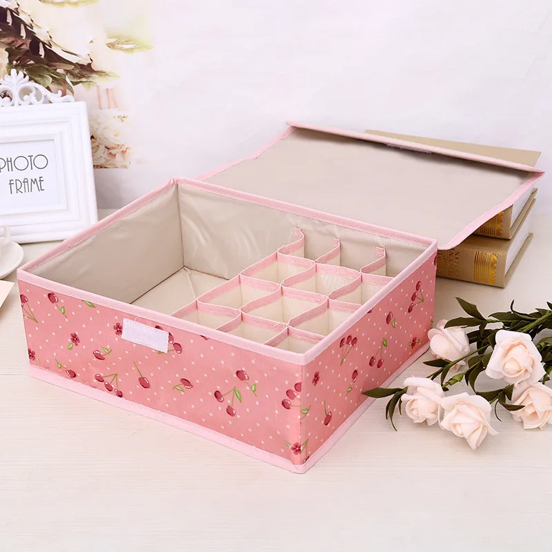 

2 in 1 Waterproof Oxford Cloth Storage Box Home Storage Kit Drawer Closet Organizers Save Space Efficient Foldable 13 Grids