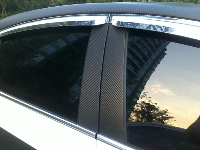 Black 3D Carbon Fiber Vinyl Film Wrap-7