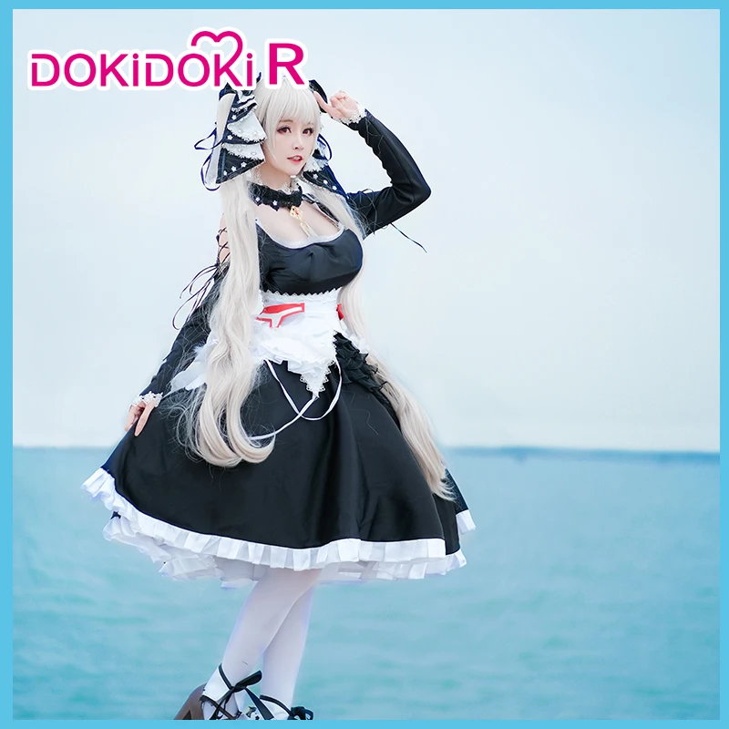 Женский костюм для косплея DokiDoki R Azur на Хэллоуин|Игровые костюмы| |