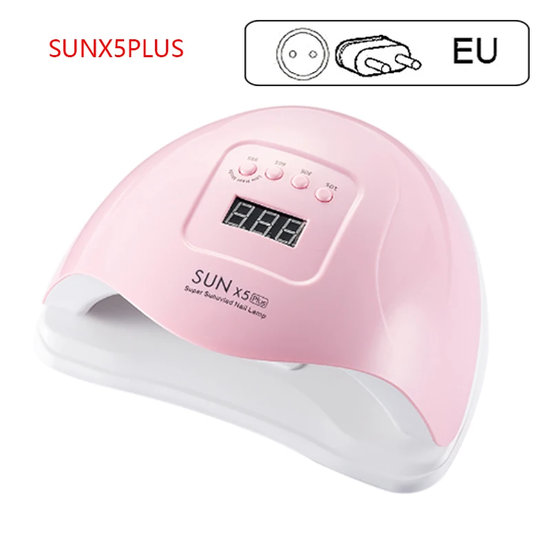SUN X5 Max 90 Вт Светодиодный светильник для ногтей Сушилка для ногтей УФ-лампа для отверждения УФ-гель для ногтей с датчиком движения ЖК-дисплей инструмент для дизайна ногтей - Цвет: 72W EU Plug