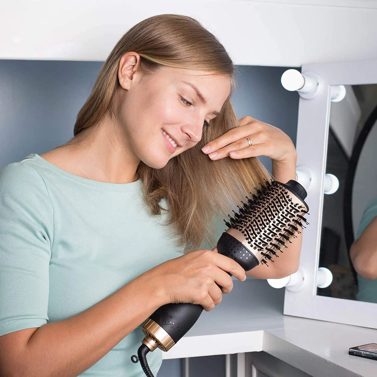 One-step Hair Dryer And Volumizer Hot Air Brush Styling Brush