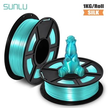 

pla filament 1.75mm 1kg SILK Blue Green color 1kg 2.2 lbs 1.75mm per roll 3D Printer Filament DIY for 3D printing Refills golden