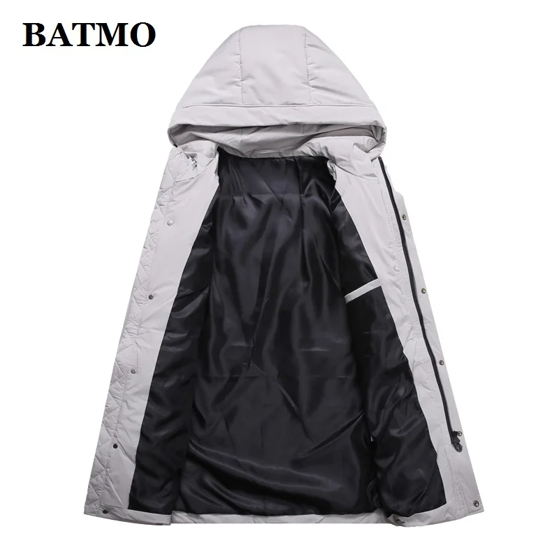 BATMO Новое поступление Зима 90% белые куртки с капюшоном на утином пуху мужские зимние теплые куртки с капюшоном Большие размеры 1918