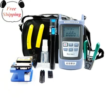 Волокно комплект инструментов для работы с оптическим кабелем FTTH с плоскогубцы для снятия изоляции и Миллер плоскогубцы для волоконный Тесак и оптический Мощность метр 5 км красная лазерная указка