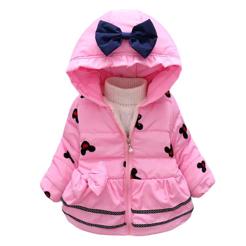 

Baby Girls Coar For Girls Jacket 2019 Autumn Winter Children Jacket For Girls Warm Outerwear Coar Kids Hooded Cotton Clothes